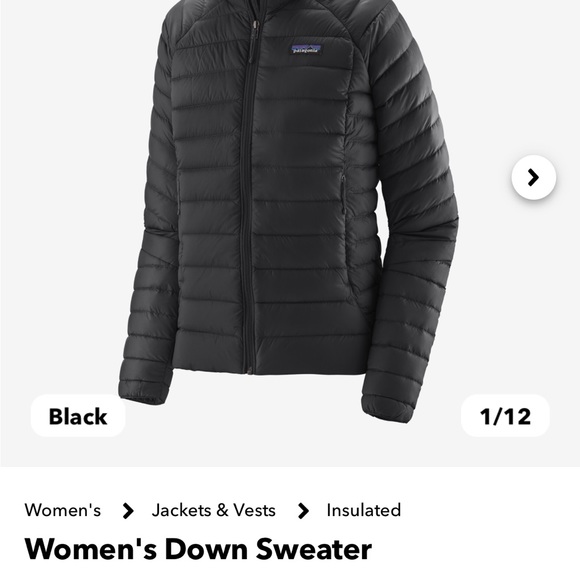 Patagonia Womens S Down Sweater Jacket Insulated - Picture 2 of 4